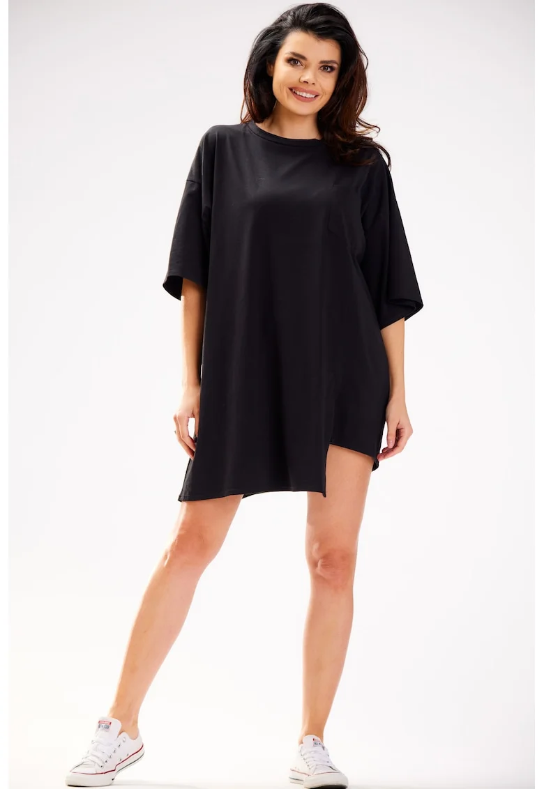 Rochie oversize mini t,, Negru