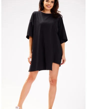Rochie oversize mini t,, Negru