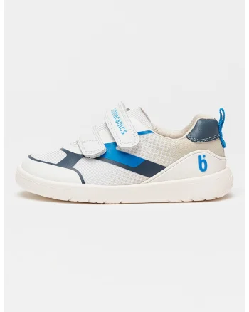 Pantofi sport low-cut cu logo, Alb/Bleumarin