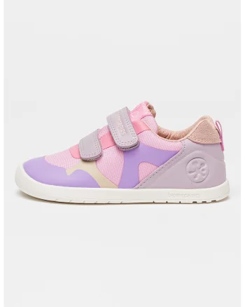 Pantofi sport low-cut cu velcro, Violet/Roz