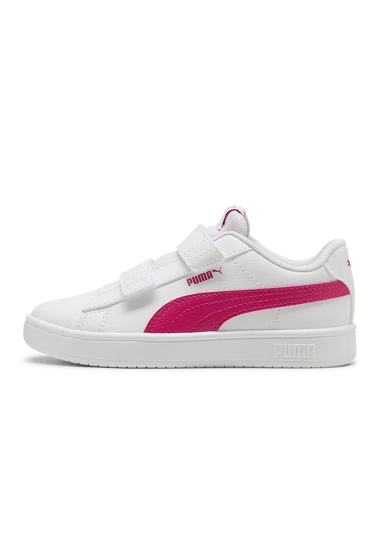 Pantofi sport Rickie Classic cu velcro, Rosu/Alb murdar