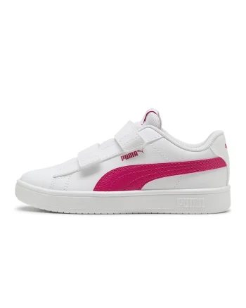 Pantofi sport Rickie Classic cu velcro, Rosu/Alb murdar