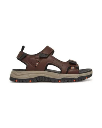 Sandale barbati 304905896,  Piele ecologica, Maro,