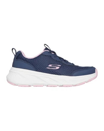 Pantofi sport cu garnituri sintetice si de plasa, Roz pastel/Alb optic/Bleumarin