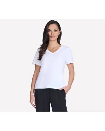 Tricou  Pima V-Neck Tee, Alb