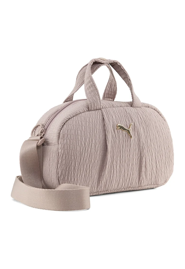 Geanta mica din material textil UP, Roz prafuit