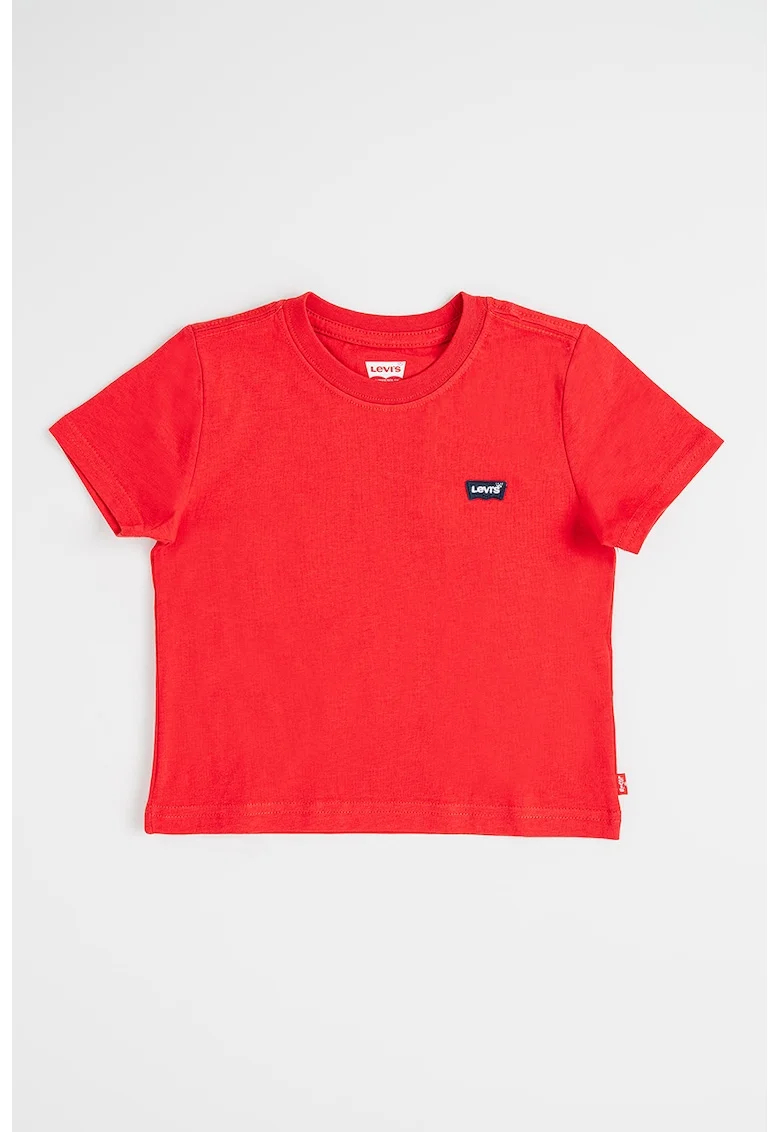 Tricou cu decolteu la baza gatului Batwing, Negru/Caramiziu