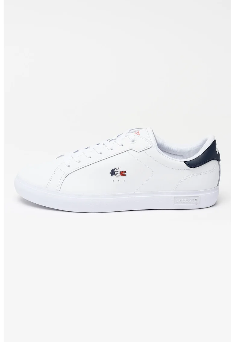 Pantofi sport de piele Powercourt, Albastru ultramarin/Alb optic