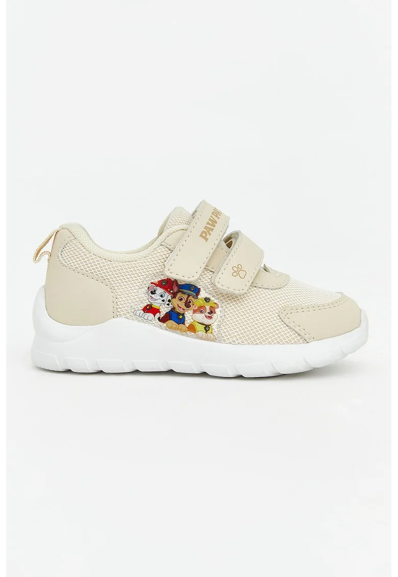 Pantofi sport din material textil cu imprimeu cu Paw Patrol, Bej