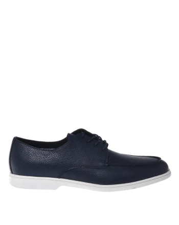 Pantofi Derby de piele, Bleumarin