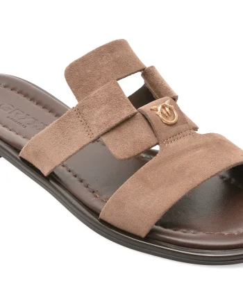Papuci GRYXX gri, 1766293, din piele intoarsa
