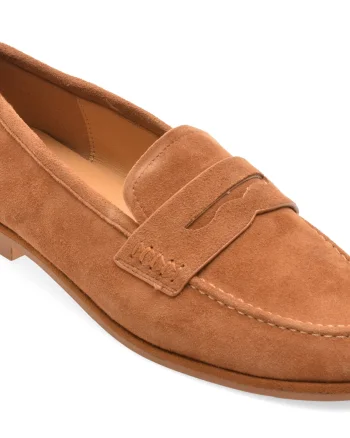 Mocasini EPICA maro, 1572D11, din piele intoarsa