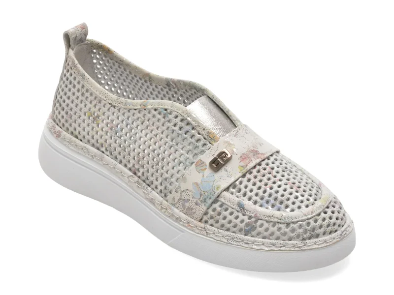 Pantofi sport GRYXX albi, 5092602, din piele naturala