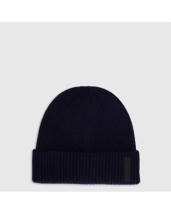 Caciula beanie barbati,  lana, albastra, M