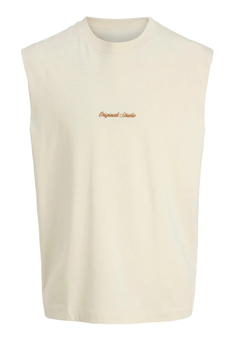 Maiou barbati,  bumbac, ecru, 90% bumbac, 10% bumbac reciclat