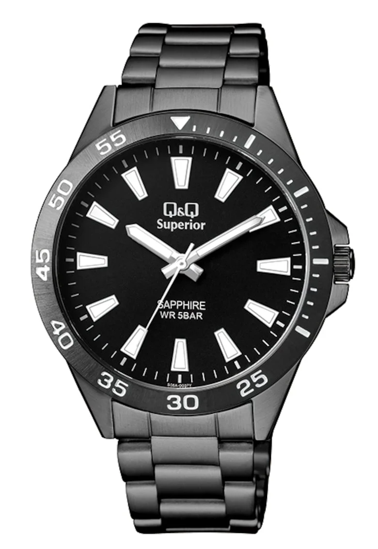 Ceas barbatesc  S08A-003PY Quartz Negru