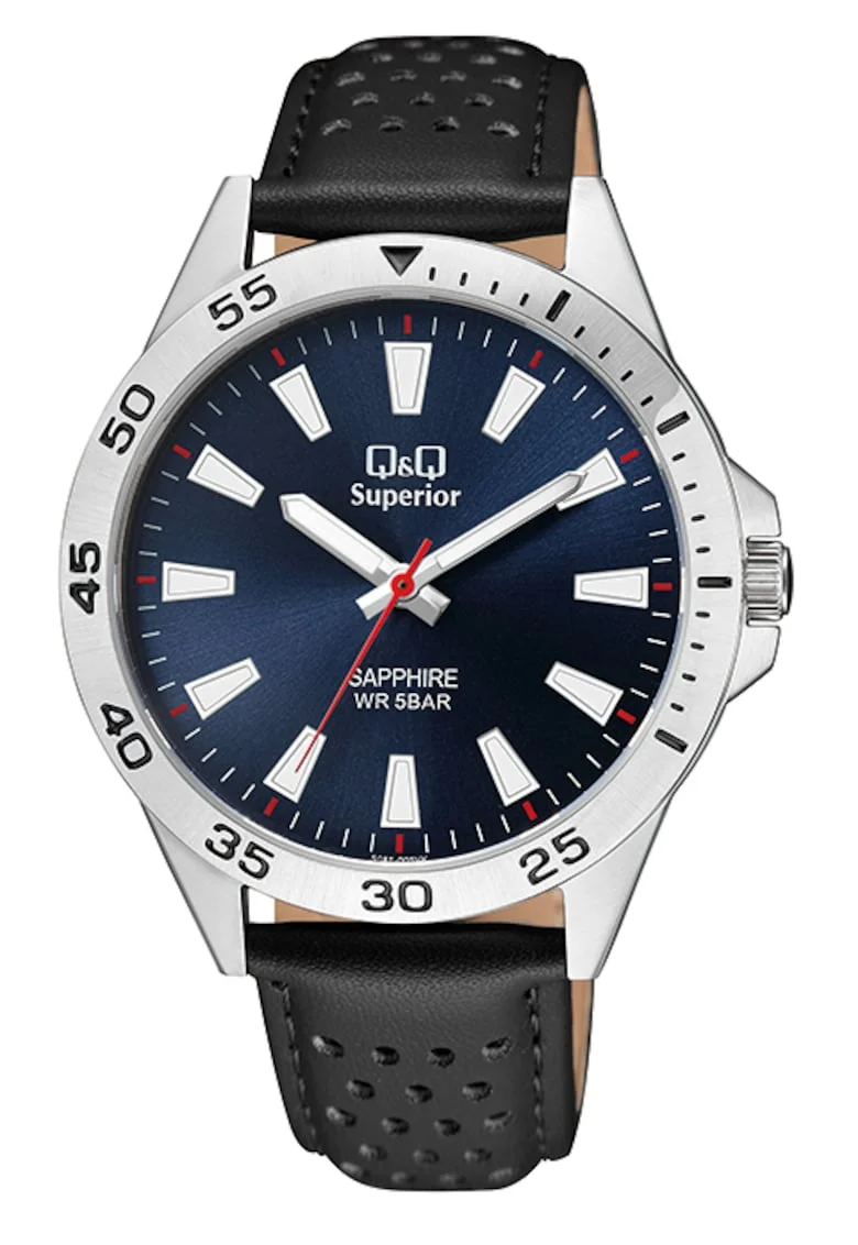 Ceas barbatesc  S08A-005VY Quartz Argintiu