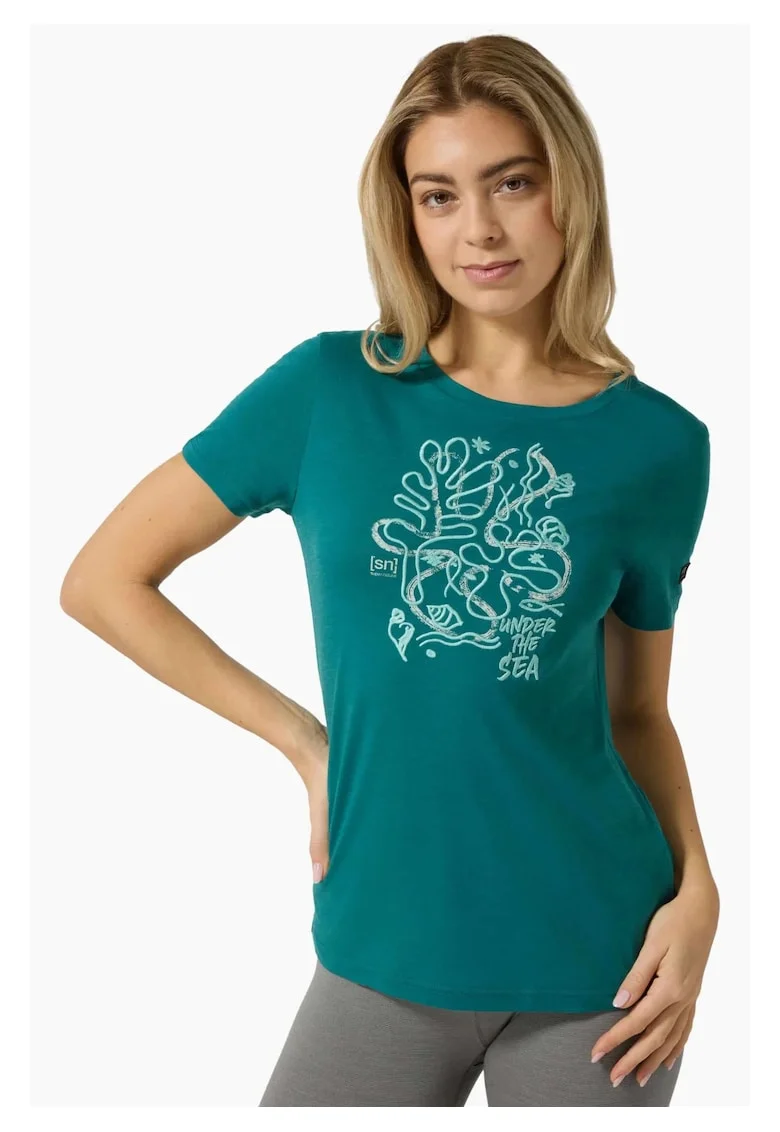 Tricou dama merino SN-SUPERNATURAL verde, Verde