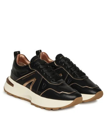 Tenisi dama,  piele naturala, negru,