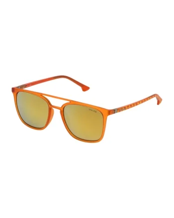 Ochelari de soare dama  SPL366M, protectie UV, portocaliu 53mm