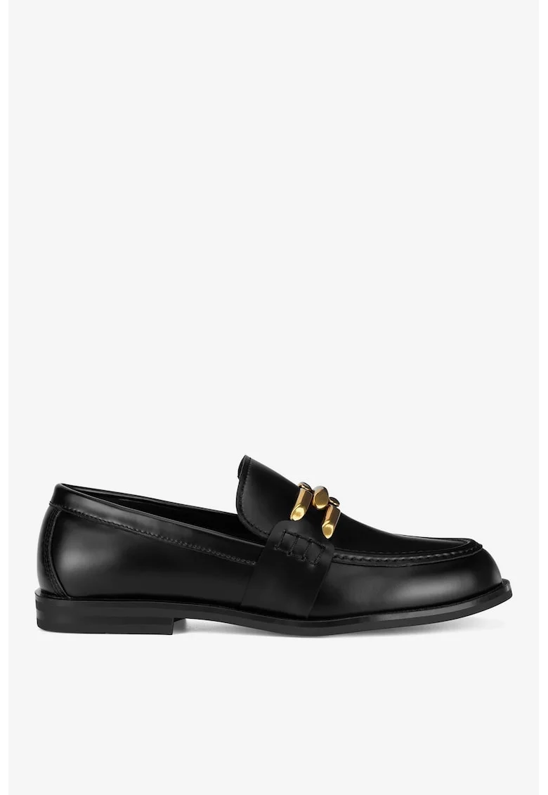 Mocasini dama  5905588966838, Piele naturala, Negru, Negru