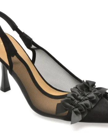 Pantofi eleganti EPICA negri, 310535, din material textil