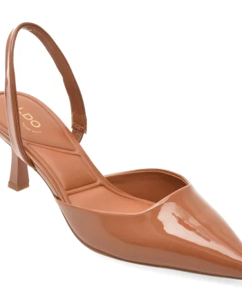 Pantofi eleganti ALDO maro, GAVEDESSI 210, din piele ecologica lacuita