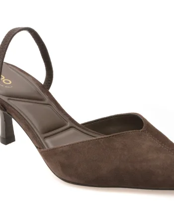 Pantofi eleganti ALDO maro, RE-OLIVIA 201, din piele intoarsa
