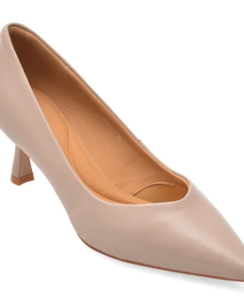 Pantofi eleganti EPICA nude, D05555, din piele naturala