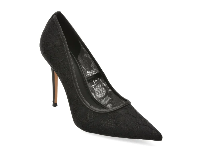Pantofi eleganti ALDO negri, STARRLA 001, din material textil