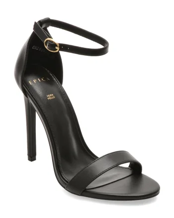 Sandale elegante EPICA negre, 970, din piele ecologica