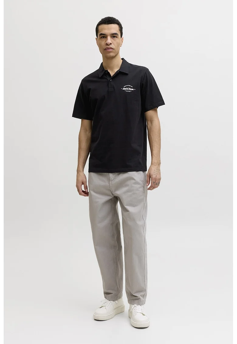 Tricou polo cu logo pe piept