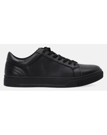 Pantofi sport din piele naturala, Negru, Negru