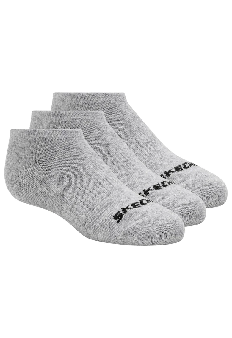 Set sosete Unisex,  3pk Unisex Non Terry No Show 114041, Gri
