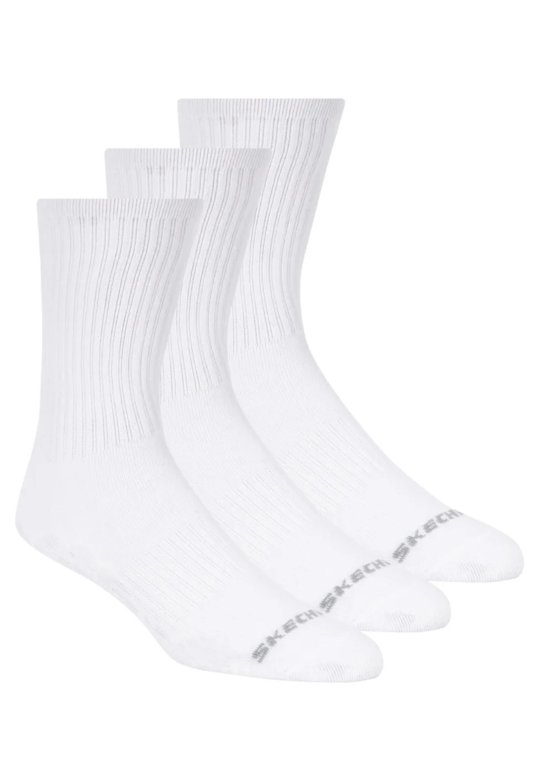 Set sosete Unisex,  3pk Unisex Non Terry Crew 601102, Alb