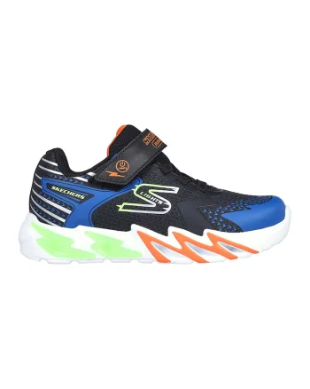 Pantofi sport cu LED-uri S Lights: Flex-Glow Bolt, Negru/Albastru