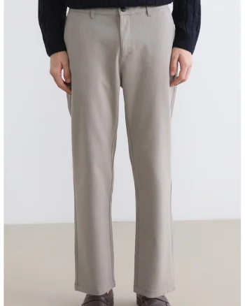 Panaloni eleganti slim fit, Gri deschis