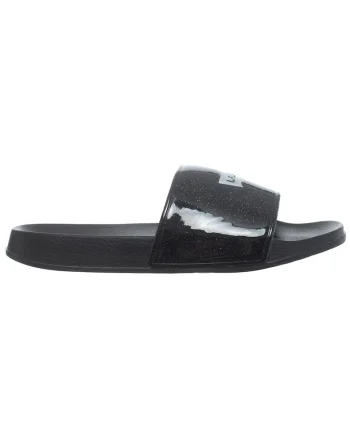Papuci cu aspect stralucitor, Negru