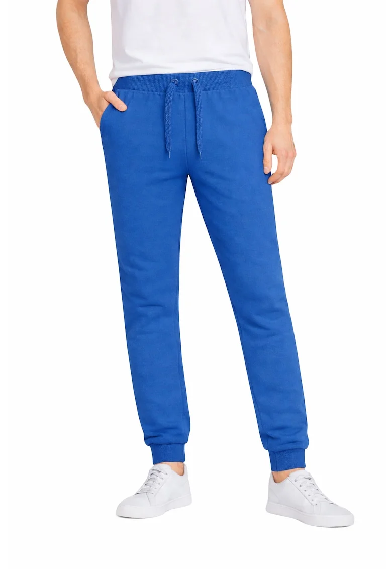 Pantaloni de trening cu buzunare cu refilet, Albastru