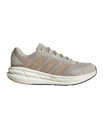 Pantofi sport AstraStar de piele ecologica si plasa, Gri/Maro nisip