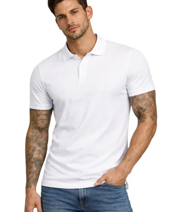 Tricou polo, Alb