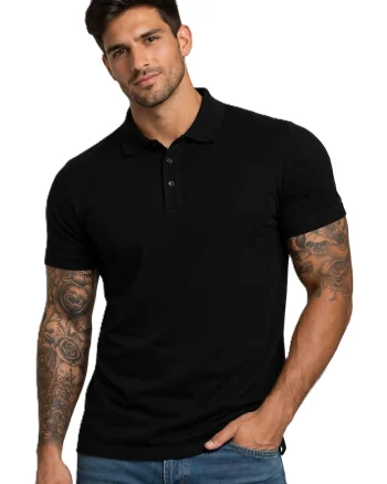 Tricou polo, Negru