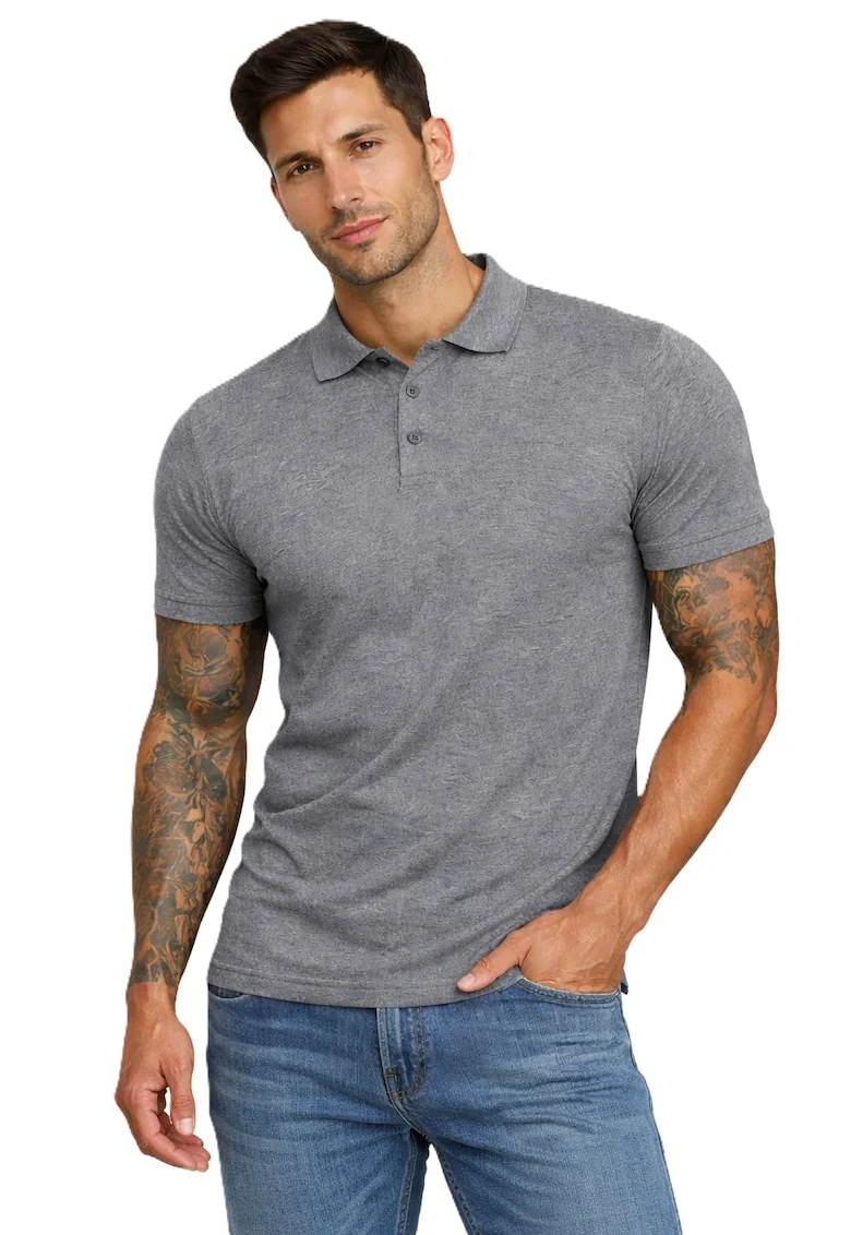 Tricou polo, Gri