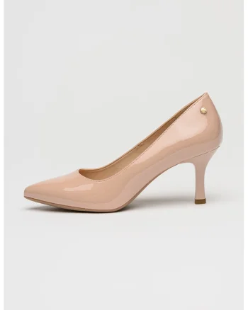 Pantofi din piele ecologica cu varf ascutit, Maro camel