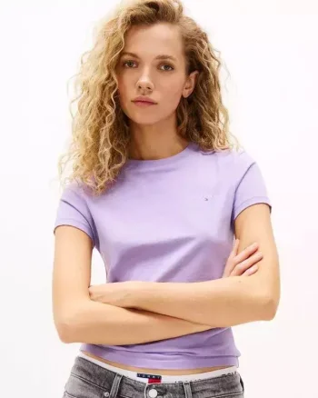 Tricou Tommy Hilfiger TJW SLIM LINEAR SS TEE EXT