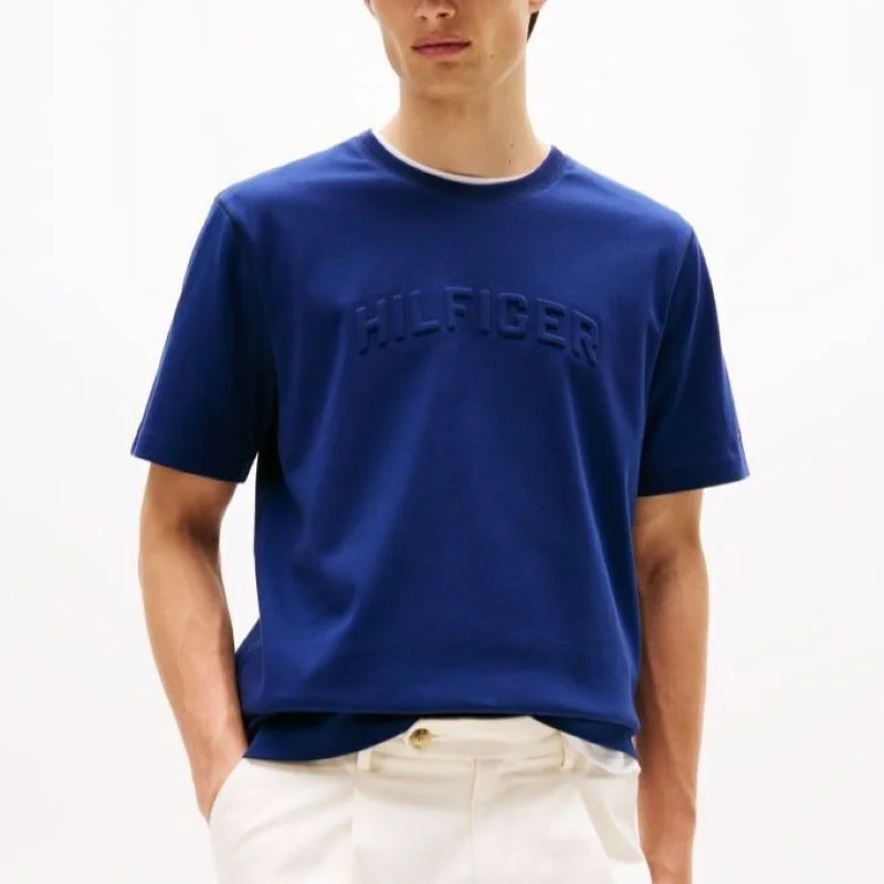 Tricou Tommy Hilfiger HILFIGER ARCH EMBOSSED TEE
