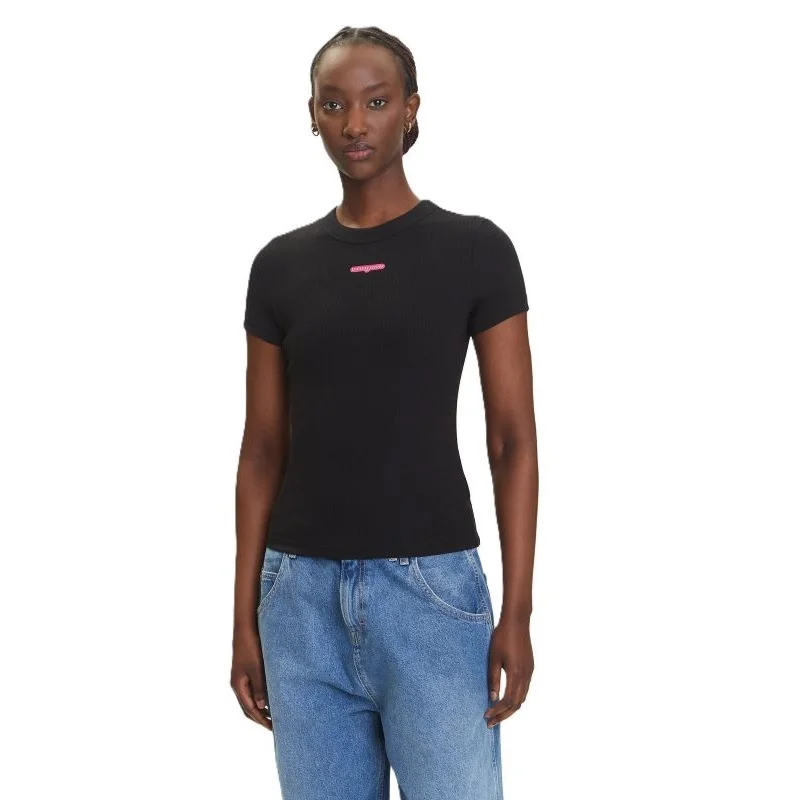 Tricou Tommy Hilfiger TJW SLIM SCRIPT LABEL SS TEEEXT