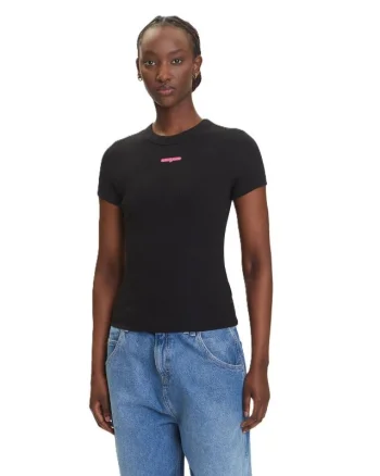 Tricou Tommy Hilfiger TJW SLIM SCRIPT LABEL SS TEEEXT