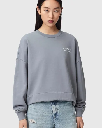 AllSaints hanorac oversized pentru femei, din bumbac DREAMER