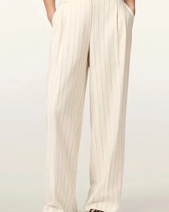AllSaints pantaloni wide leg pentru femei, din vâscoză OLGA